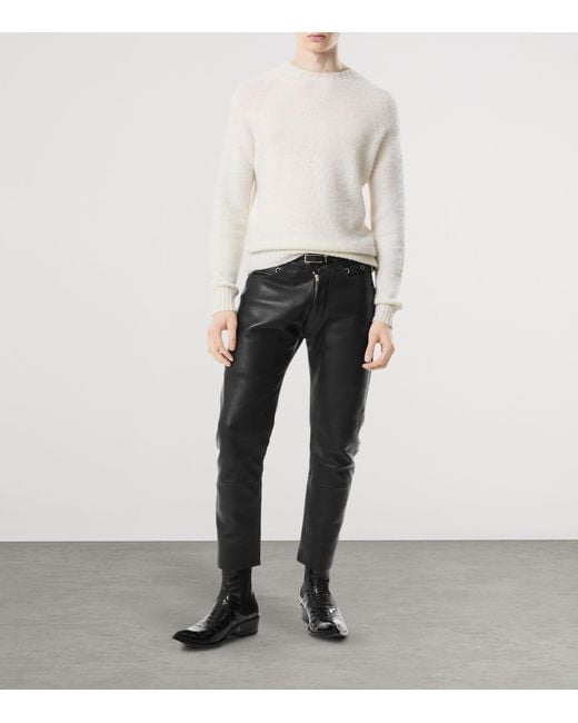 Tom Ford White Silk Crew-Neck Sweater for men