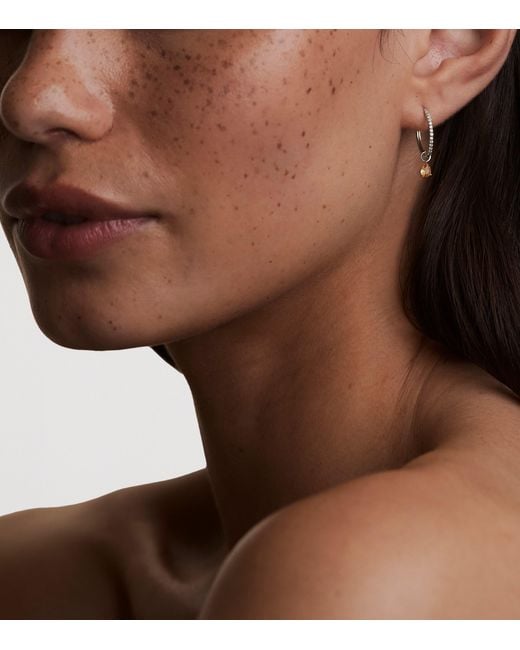 Astrid & Miyu Metallic And Citrine Birthstone Earring Charm