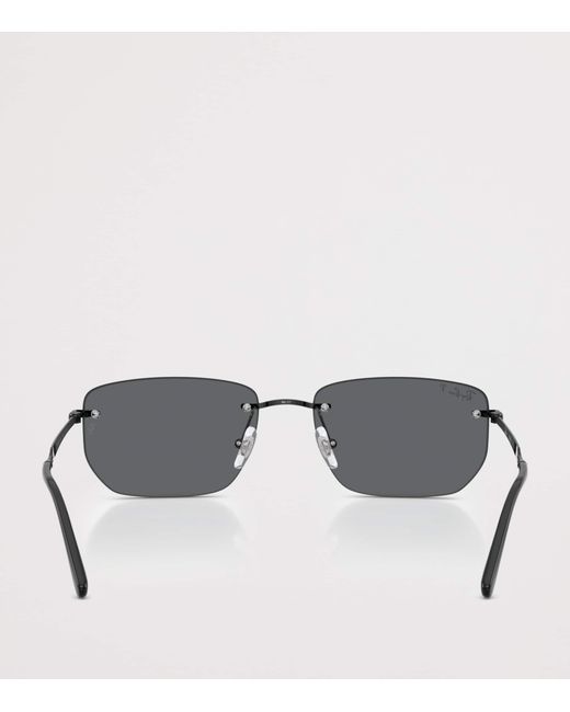Ray-Ban Gray Rb3768 Metal Irregular Sunglasses