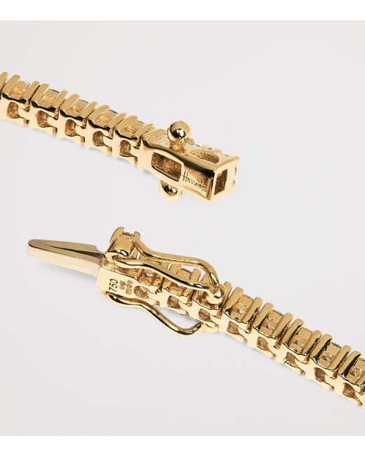 Harrods Natural And Diamond Tennis Bracelet