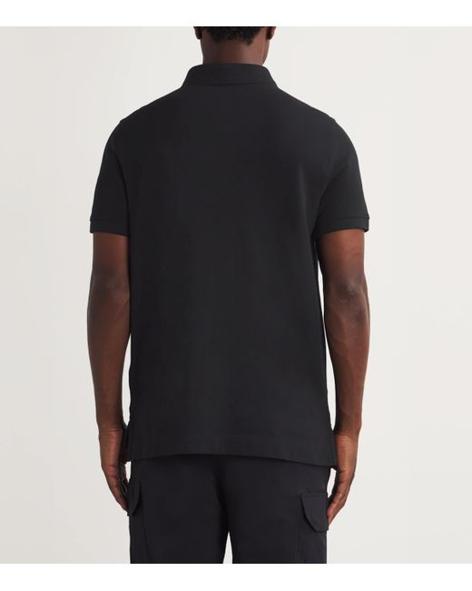 Canada Goose Black Cotton Logo Beckley Polo Shirt for men