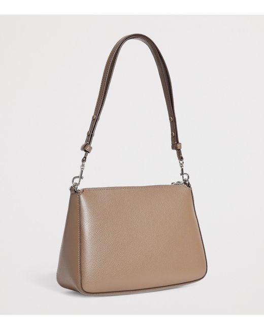 Tory Burch Brown Leather Perry Shoulder Bag