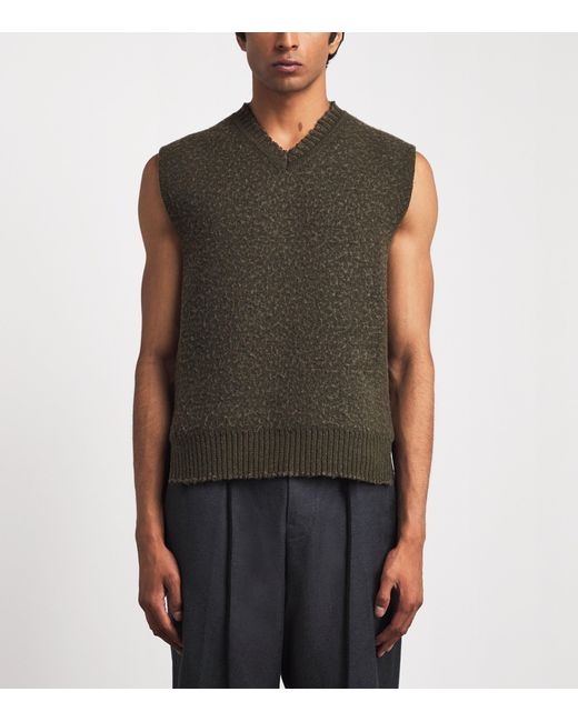 Craig Green Green Wool-Blend Sweater Vest for men