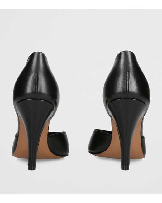 The Row Black Ornella Leather D'Orsay Pumps 90
