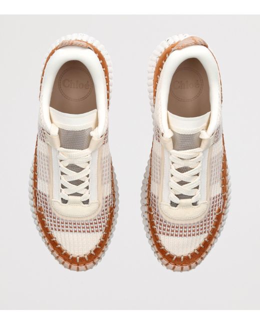 Chloé Natural Nama Runner Sneakers
