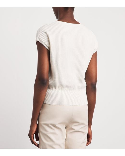 Eleventy Natural Nappa Leather Straight Trousers