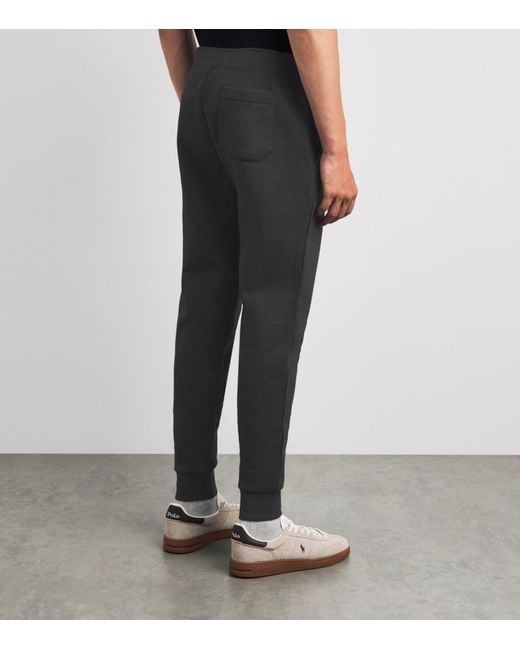 Polo Ralph Lauren Black Knitted Polo Pony Sweatpants for men