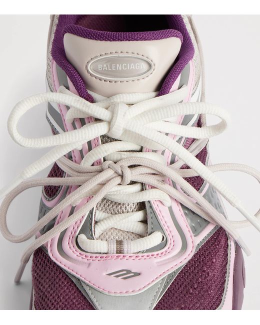 Balenciaga Purple Radar Gradient Lace-Up Shoes
