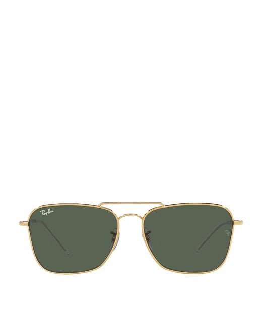 Ray-Ban Green Tone Square Sunglasses
