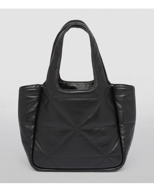 Prada Black Nappa Leather Quilted Tote Bag