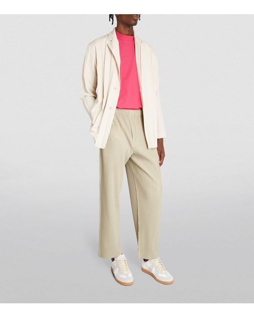 Homme Plissé Issey Miyake Natural Pleated Wide-leg Trousers for men