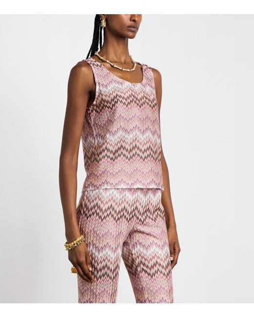Missoni Pink Zigzag Cami Top
