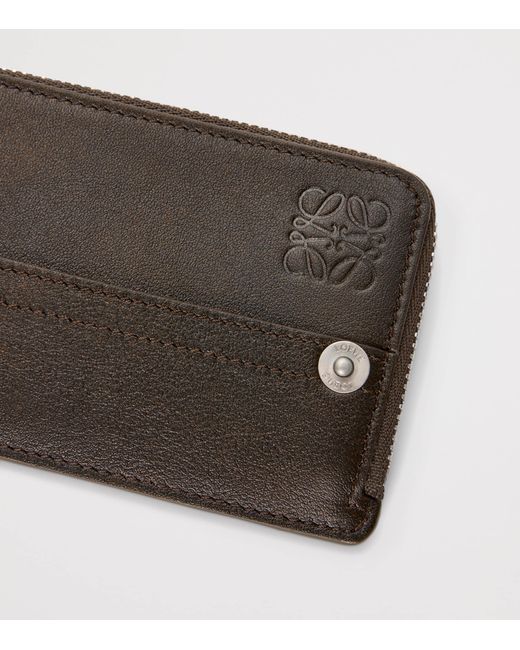 Loewe Black Calfskin Panta Coin Card Holder