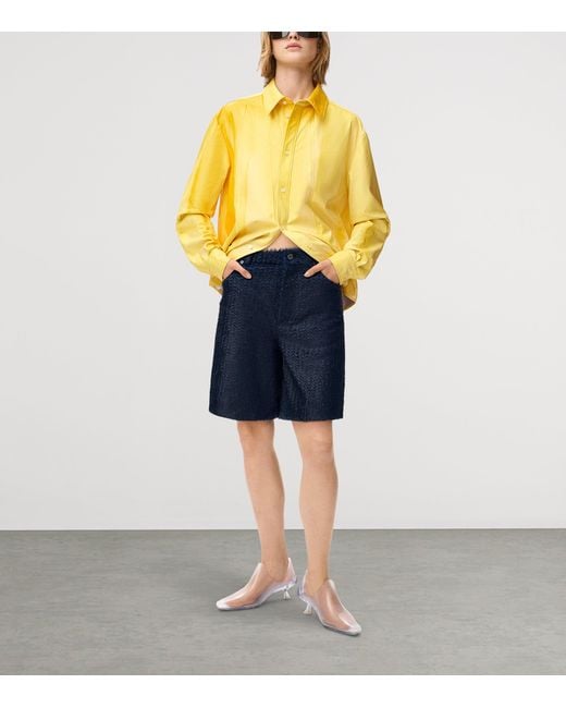 Loewe Yellow Lambskin Dyed Shirt