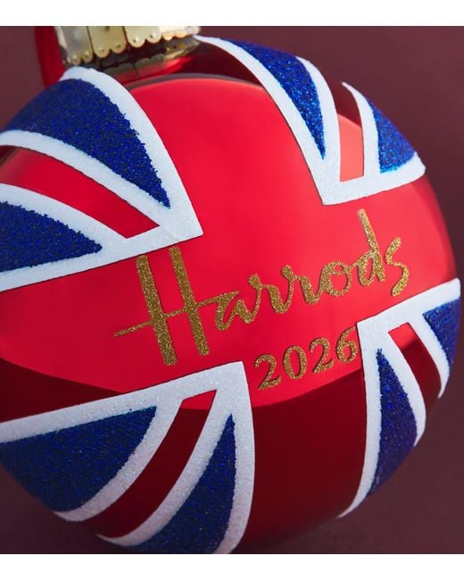 Harrods Red Union Jack 2026 Year Bauble