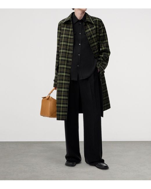 Loewe Blue Wool-Blend Reversible Overcoat for men