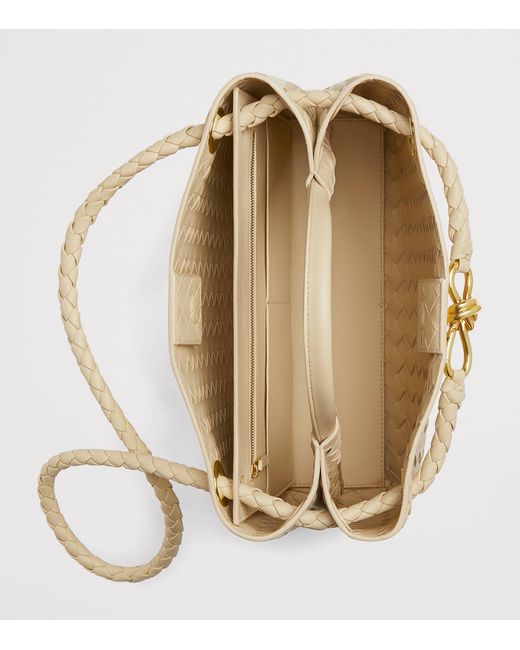 Bottega Veneta Metallic Medium Leather Andiamo Shoulder Bag