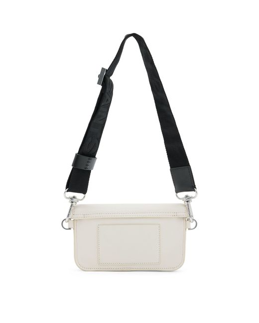 AllSaints White Leather Zoe Cross-body Bag