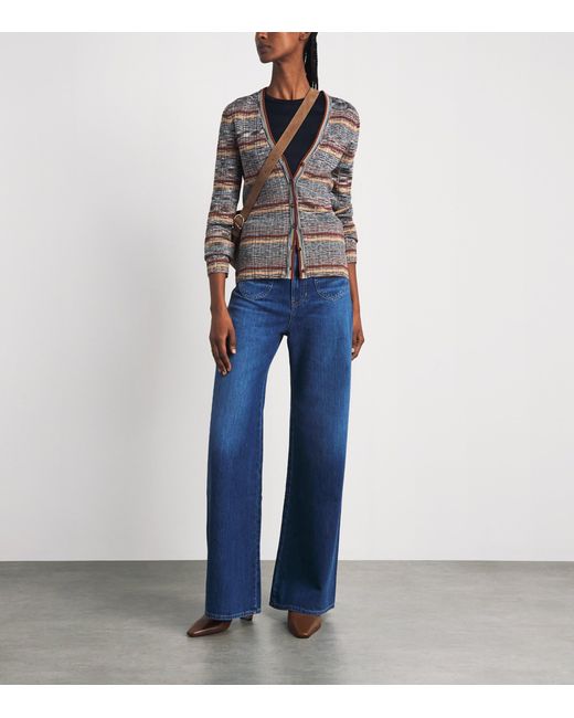 Veronica Beard Gray Knitted Calliope Cardigan