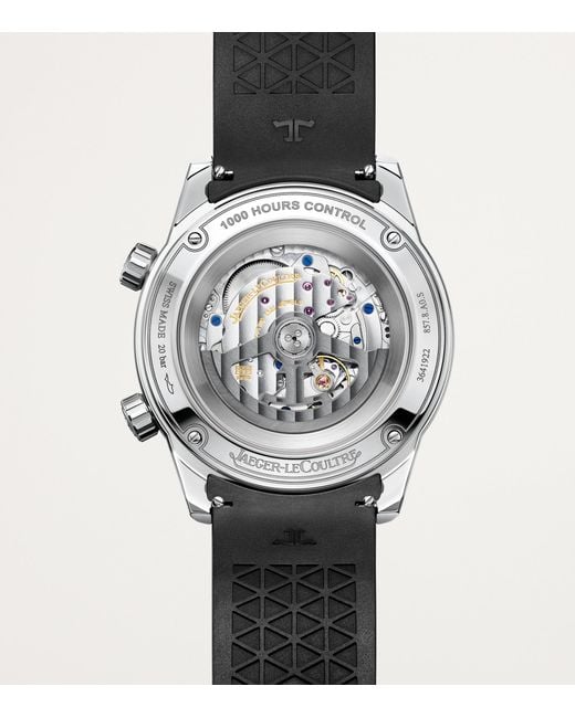 Jaeger-lecoultre Black Stainless Steel Polaris Date Watch for men