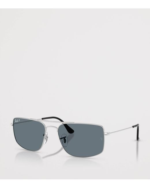 Ray-Ban Gray Explorer Iii Square Sunglasses