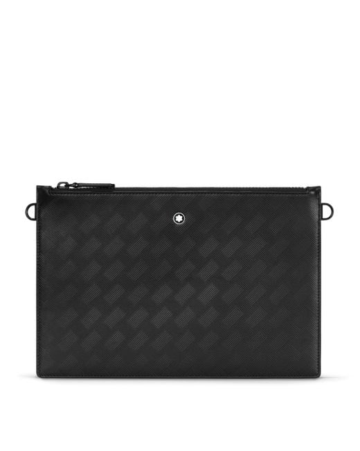 Montblanc Black Leather Extreme Pouch for men