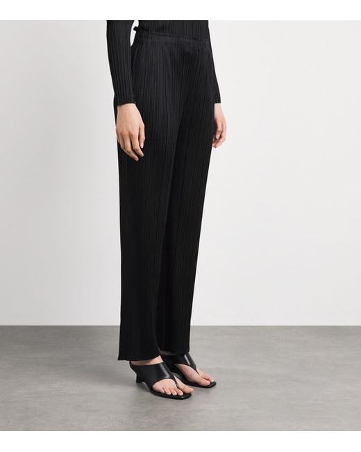 Pleats Please Issey Miyake Black Monthly Colors Trousers