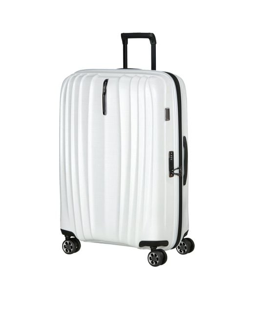 Samsonite White Nexis Expandable Spinner Suitcase
