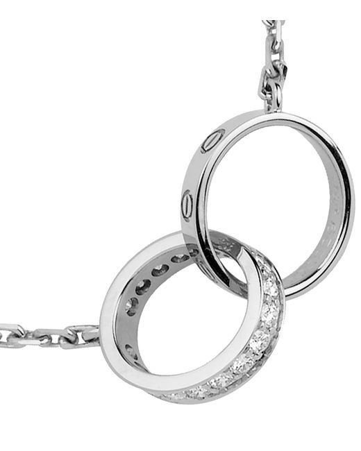 Cartier Metallic And Diamond Love Necklace