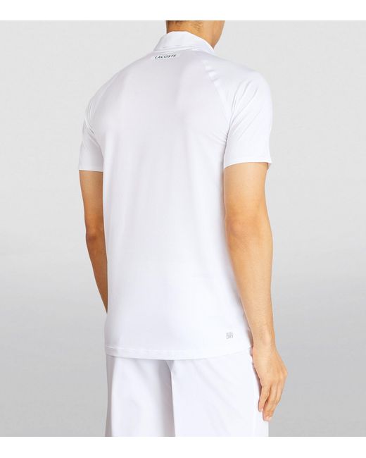 Lacoste White X Novak Djokovic Ultra-dry Polo Shirt for men