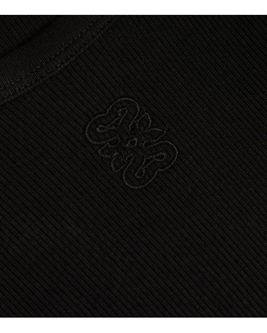 Sandro Black Ribbed Tank Top
