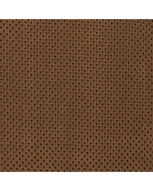 Tom Ford Brown Wool Leather-Trim Polo Shirt for men