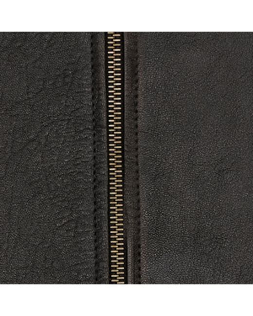 Saint Laurent Black Bubbled Leather Jacket for men
