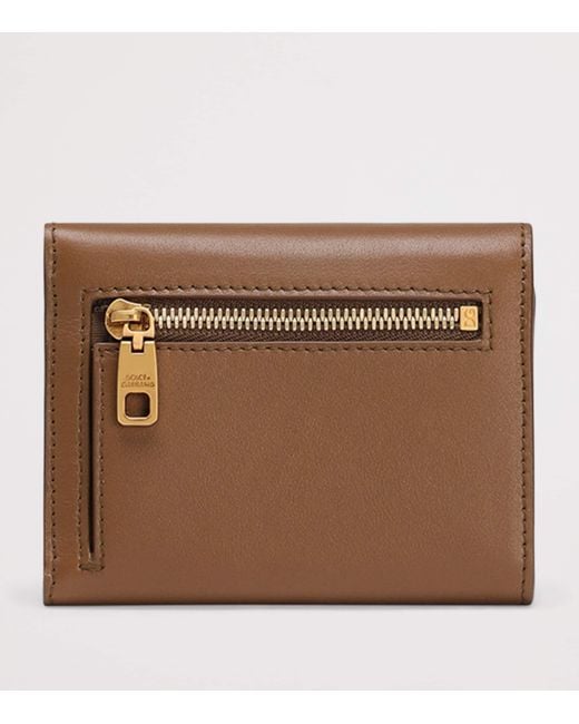 Dolce & Gabbana Brown Grained Calfskin French Flap Wallet