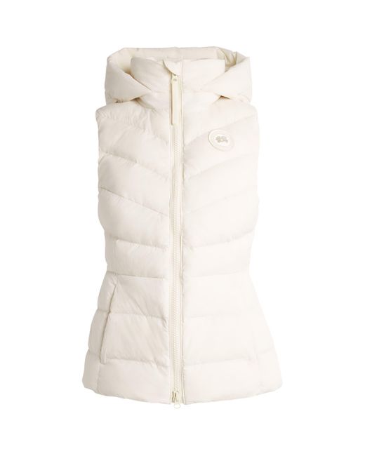 Canada Goose White Water-Repellent Down Clair Gilet