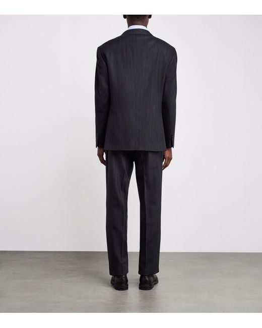 Polo Ralph Lauren Blue Wool Chalk-Stripe 2-Piece Suit for men