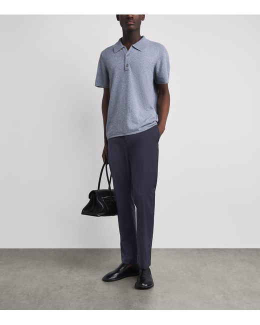 Jacob Cohen Blue Cotton Straight Chinos for men