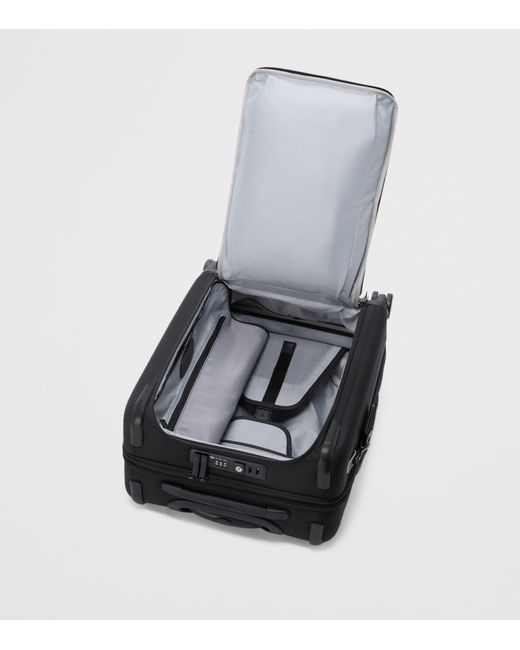 Tumi Black Alpha 4 Large Dual Access Expandable Carry-On Suitcase
