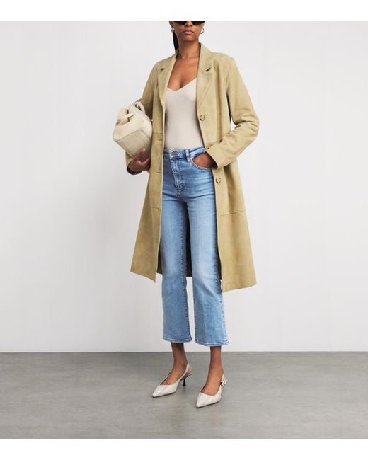FRAME Blue The Reboot Crop Bootcut Jeans