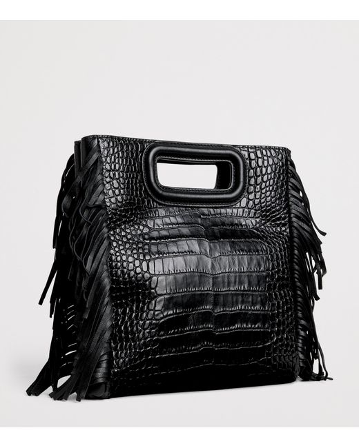 Maje Black Leather M Cross-Body Bag