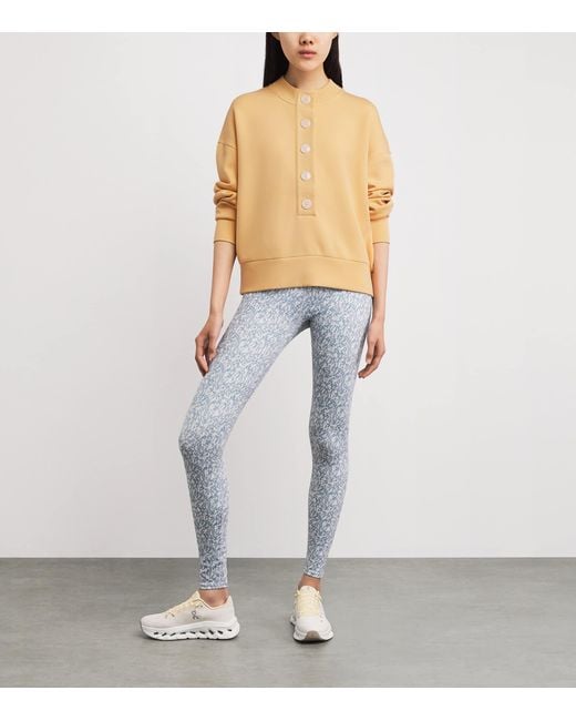 Varley Natural Freesoft Button-Front Reena Sweatshirt