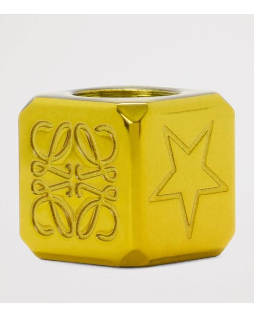 Loewe Yellow Star Dice Bag Charm