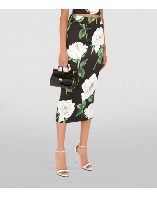 Dolce & Gabbana Black Small Sicily Top-Handle Bag