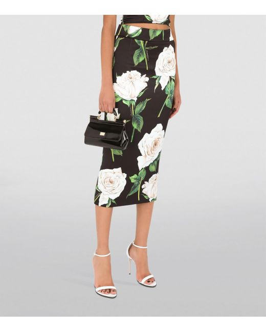 Dolce & Gabbana Black Small Sicily Top-Handle Bag