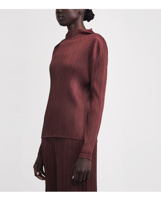 Pleats Please Issey Miyake Purple January Monthly Colours Top