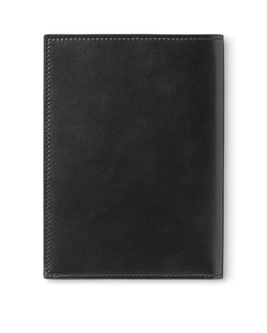 Montblanc Black Leather Meisterstück Passport Holder for men