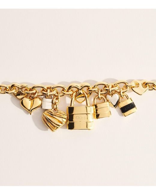 Chloé Metallic Paddington Charms Necklace