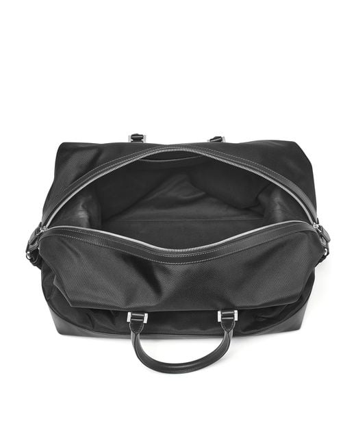 Aspinal Black Nylon Holdall for men