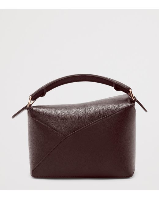 Loewe Brown Mini Leather Puzzle Top-Handle Bag