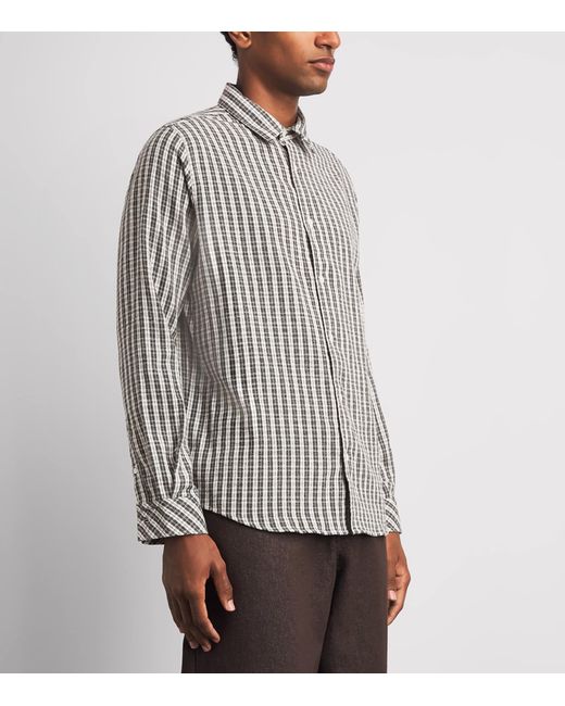 Samsøe & Samsøe Multicolor Organic Cotton Check Saryan Shirt for men